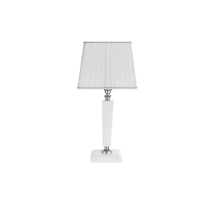 Lámpara de mesa CHERUBINI en vidrio y cristal óptico WHITE 20x44 cm