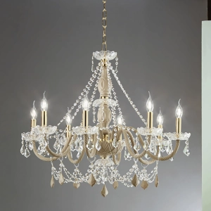 OPERA-Hängeleuchter aus handgefertigtem Glas 8 LICHTER TORTORA D84 cm