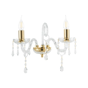 Wandleuchte aus MARIATERESA Kristall,groß glatt 32x20 cm