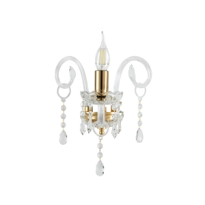 Wandleuchte aus MARIATERESA Kristall groß oder klein glatt 20x25 cm