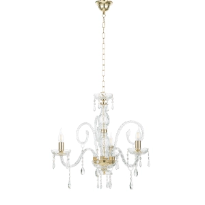 MARIATERESA lámpara colgante de cristal tejido D62 cm 3 luces