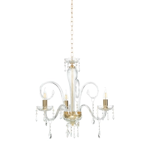 MARIATERESA lámpara colgante de cristal liso 3 luces D62 cm