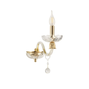 ROXANNE Blown Glass Wall Lamp 12x28 cm 1 Light Gold