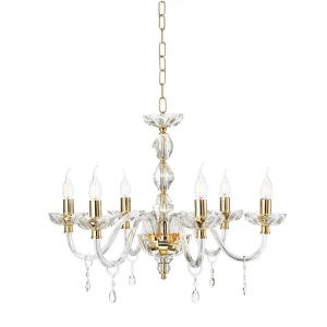 Lámpara de suspensión 6 luces - cristal y vidrio D70 cm BRIGIDA