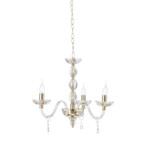 Lámpara de suspensión 3 luces - cristal y vidrio D70 cm BRIGIDA