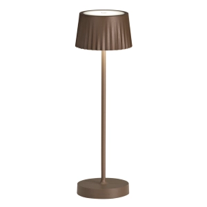 Sobremesa LED inalámbrica recargable USB táctil MACAO Corten 12x38 cm