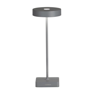 Lámpara de mesa TAP inalámbrico LED recargable USB táctil Antracita 12x32 cm