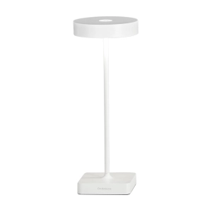 Lámpara de mesa TAP inalámbrico LED recargable USB táctil Blanco 12x32 cm