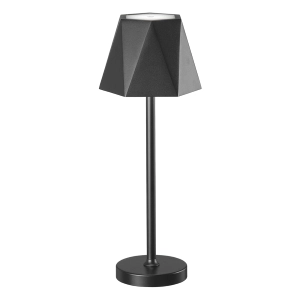 Lámpara de sobremesa LED inalámbrica táctil USB recargable 12x38 cm FIJI Negro