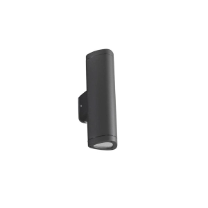 RAV outdoor wall light in Large Black painted aluminium