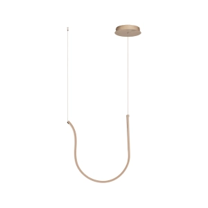 ARQUA suspension lamp in GOLD painted metal 52 cm