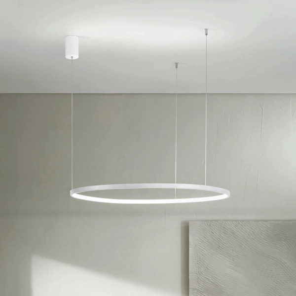 Suspension SOEL D100 cm LED en métal peint OR