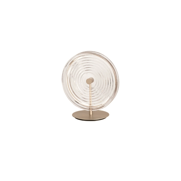 Lampe de table LED JOKEY en verre décoré transparent 30x33 cm