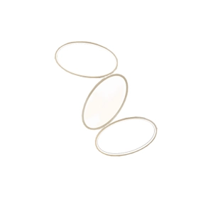 Plafón LED RICE de metal y difusor acrílico Small Gold 63x40 cm