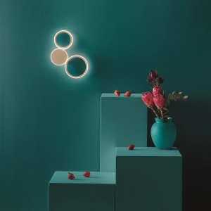 POIS wall lamp in painted metal GOLD 25x36 cm