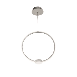 Lampe à suspension LED OMEGA en métal peint Blanc Large 50 cm