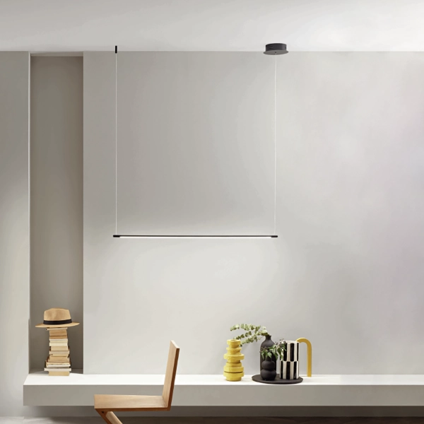 Lámpara colgante LED de metal pintado de negro - GENIUS 120