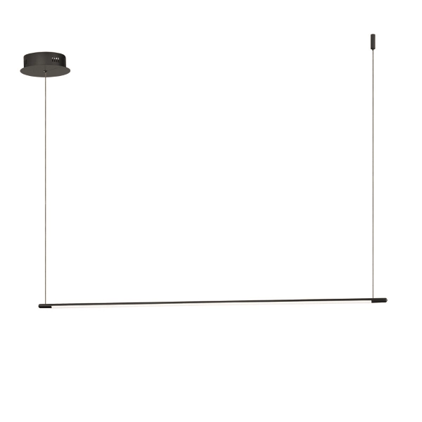 Lámpara colgante LED de metal pintado de negro - GENIUS 120