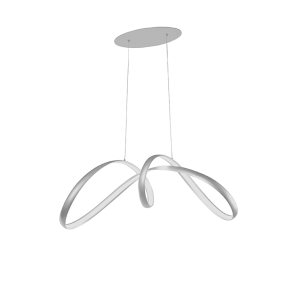 Lámpara de suspension LED SMALL LUMEN en Metal Plateado 85 cm