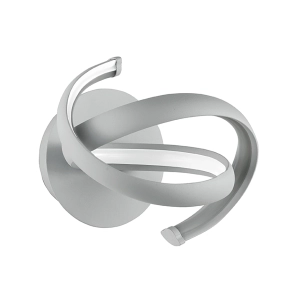 Lampada applique 22x20 cm LUMEN a LED in metallo Silver