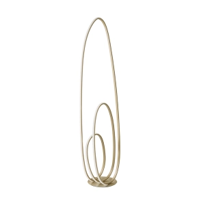 Lámpara de pie GOLDEN en metal dorado con LED H160 cm