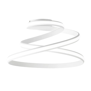 Plafonnier à LED moderne VUELTA en métal peint blanc D55 cm