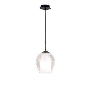 Lámpara de suspensión D20 cm - Vidrio soplado transparente BONNIE MOD1