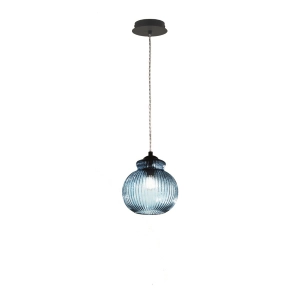 Pendant lamp D18 cm in Ottanio blown glass - MADAGASCAR Mod1