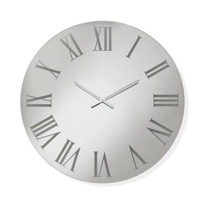 Runde Uhr aus klarem Kristall, D60 cm – RONALD