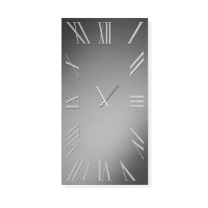 Vertikale rechteckige Uhr aus Rauchkristall 80x160 cm - BRANDON