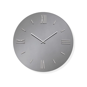 Runde Wanduhr aus Rauchkristall, D40 cm – ROY