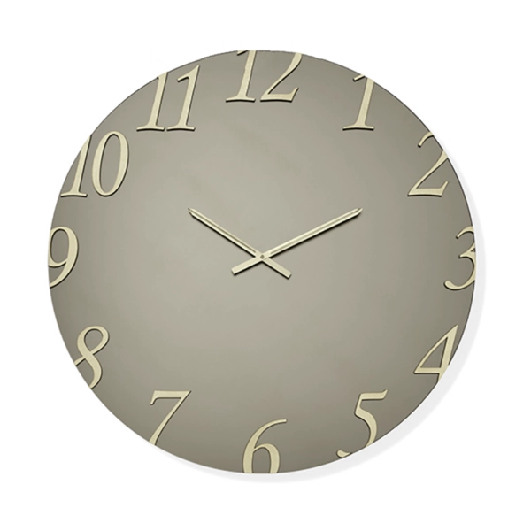 Reloj redondo GARRET D60 cm de cristal satinado bronce y números dorados