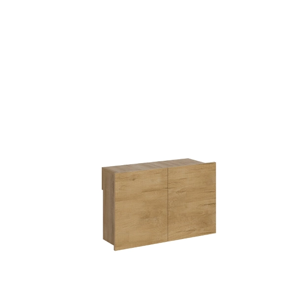 Siège à roulettes extensible jusqu'à 300 cm pour console ELIA en chêne