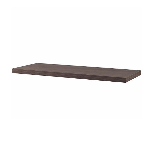 Hängendes Holzregal 120 cm für ELBA Olmo Caffè Waschbecken im Badezimmer