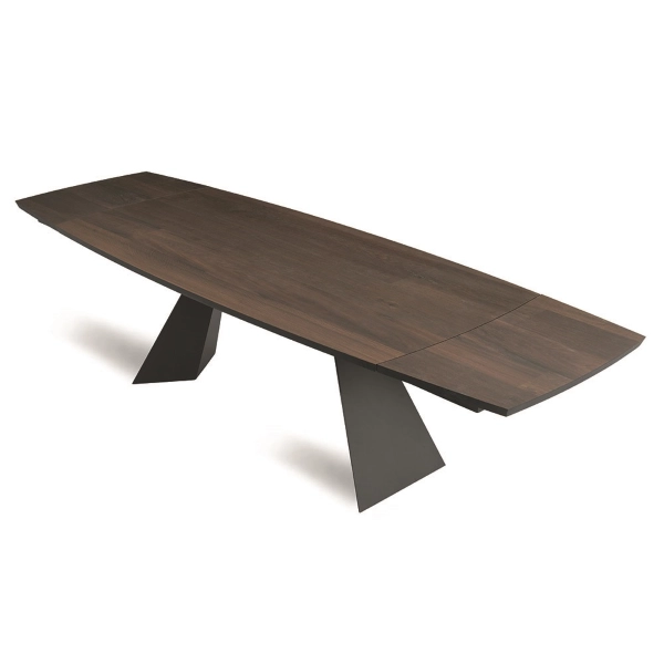 Mesa extensible 250 cm con tapa en Roble Térmico GILMOUR