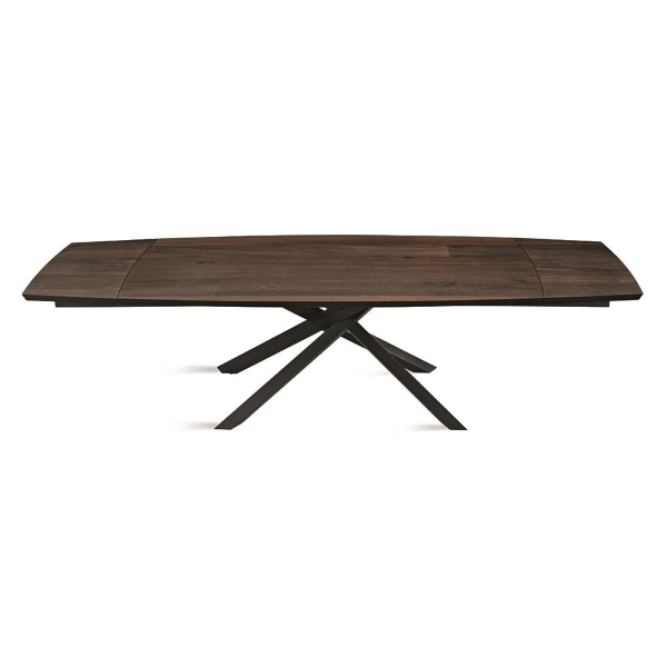 Mesa extensible FLOYD 250 cm con tapa de Roble Térmico