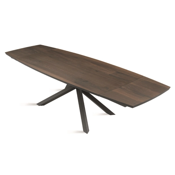 Mesa extensible FLOYD 250 cm con tapa de Roble Térmico