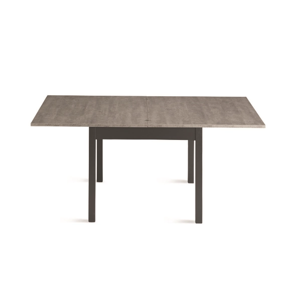 Mesa plegable de cocina de madera de 90 cm a 180 cm de hormigón - UGO