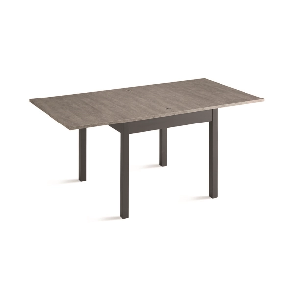 Mesa plegable de cocina de madera de 90 cm a 180 cm de hormigón - UGO