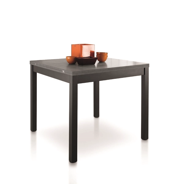 Mesa plegable de cocina de madera de 90 cm a 180 cm de hormigón - UGO