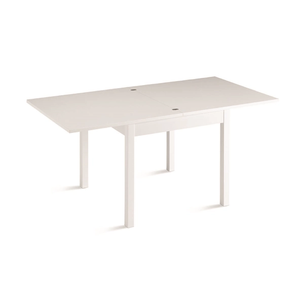 Mesa de cocina book de fresno blanco de 90 cm a 180 cm - UGO