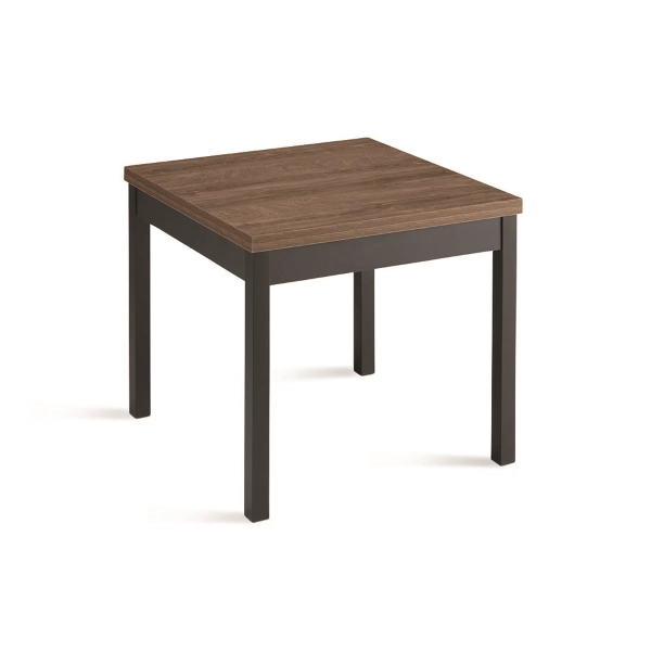 Mesa libro extensible de madera 90/180 Teca UGO