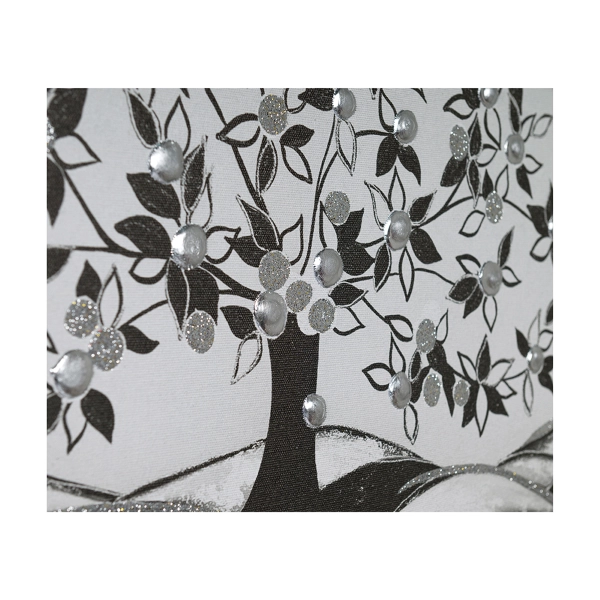 Peinture sur toile 50x100 cm Thème Arbre de Vie avec détails en relief