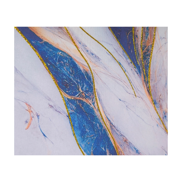 Cuadro moderno 80x160 cm sobre lienzo con marco de madera con diseño abstracto de mármol