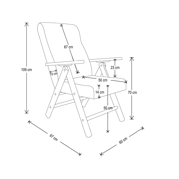 Fauteuil inclinable en bois de hêtre en éco-cuir tourterelle - Molisana