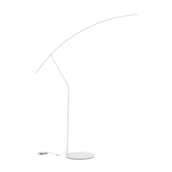 Piantana a LED 146x202 cm moderna in metallo Bianco FOLAGA