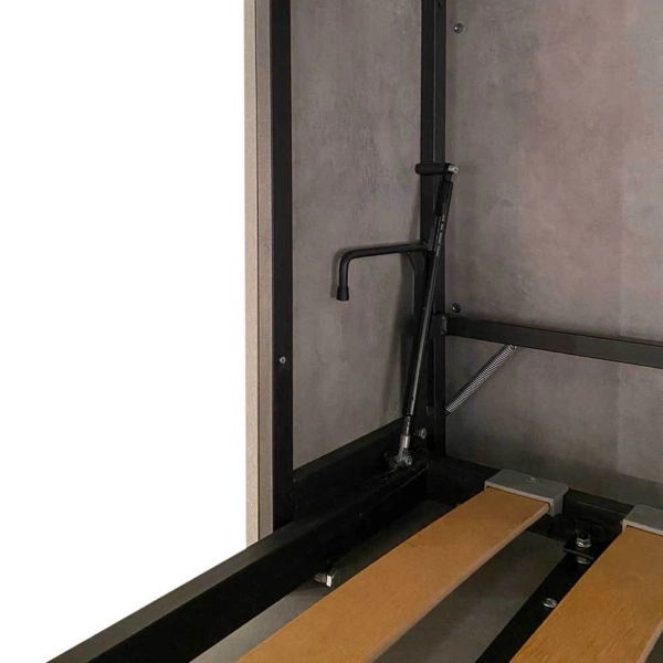 Litera abatible horizontal DIBE Sofà Blanco Fresno 200x103xh191 cm