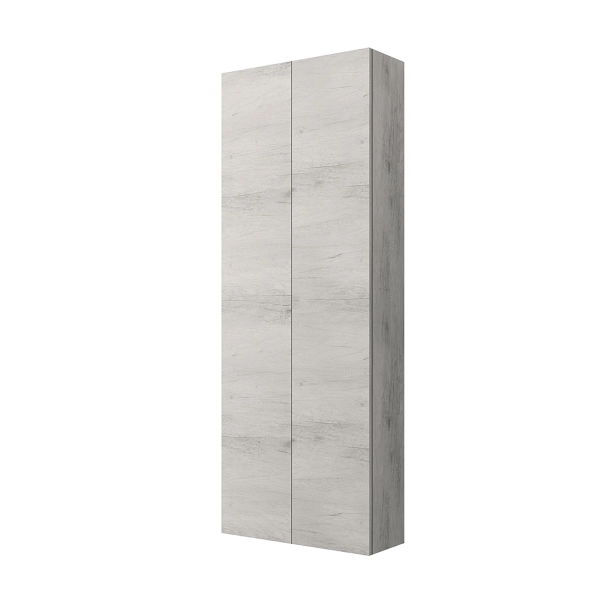 Doppelte Hängesäule 60X160 mit 2 Türen Weiße Eiche