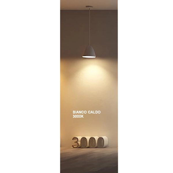 Lampada a sospensione a Led SOEL 3 Luci in metallo verniciato 200 cm ORO