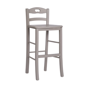 Sgabello in legno massello snack Tortora h 67